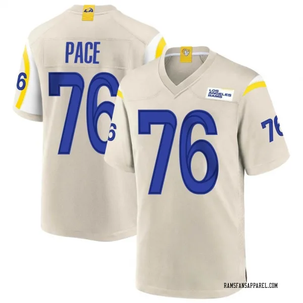 Youth Orlando Pace Los Angeles Rams Game Bone Jersey