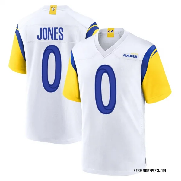 Youth Rohan Jones Los Angeles Rams Game White Jersey