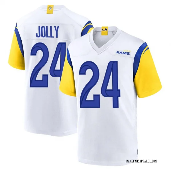 Youth Shaun Jolly Los Angeles Rams Game White Jersey