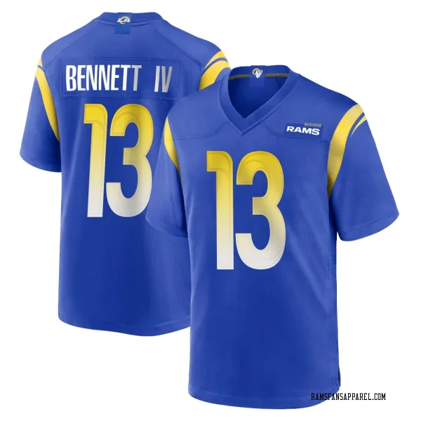 Youth Stetson Bennett IV Los Angeles Rams Game Royal Alternate Jersey