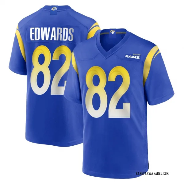 Youth Tru Edwards Los Angeles Rams Game Royal Alternate Jersey