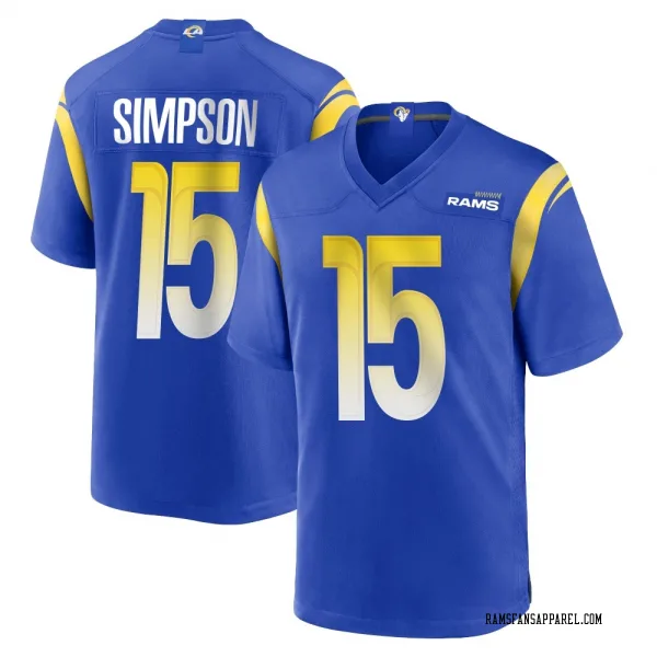 Youth Ty Simpson Los Angeles Rams Game Royal Alternate Jersey