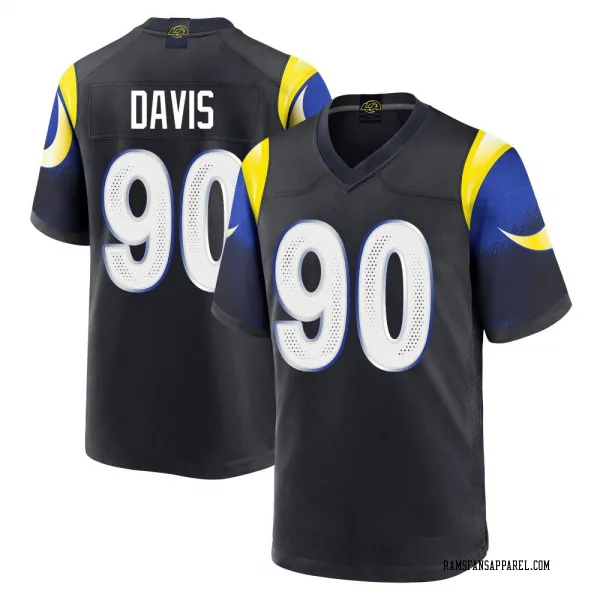 Youth Tyler Davis Los Angeles Rams Game Blue Midnight 2025 Rivalries Collection Jersey